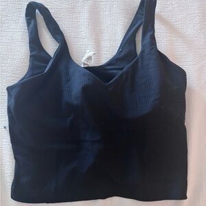 Lululemon Athletica Black Ribbed Tank